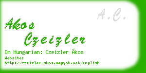 akos czeizler business card